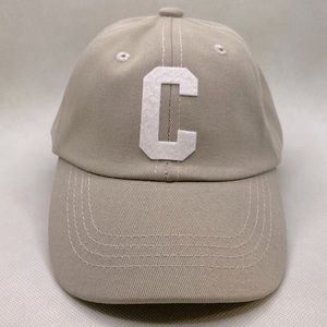 Infant khaki hat letter C